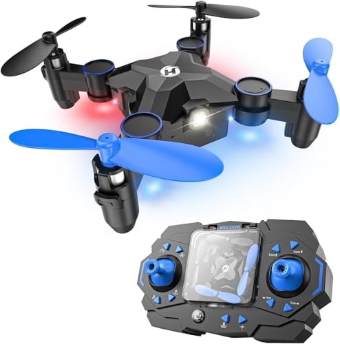Holy Stone HS190 Foldable Mini Drone for Kids Beginners, RC Nano Quadcopter with Altitude Hold, 3D Flips, High Speeds Rotation, Throw to Go, One Key Return, Great Gift Toys for Boys and Girls,Blue