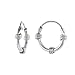 Sterling Silver Small Bali Style Endless Hoop Earrings for Cartilage Nose and lips 3/8 inch 8mm