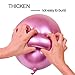 Captank Purple Metallic Balloons Rose Red Balloons Arch Garland Kit 60 pcs Chrome Silver Metallic Latex Light Purple Balloons Pink Balloon kit:16ft Balloon Strip Tape 100 Balloon Dot Glue …
