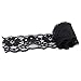 5 Yards Stretch Flower Lace DIY Trims Clothes Sewing Craft DIY Dress Black