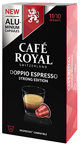 Café Royal Doppio Espresso Strong Edition 10 Nespresso®* kompatible Kapseln (aus Aluminium, Intensität 11/10) (1 x 10… – Bild 4
