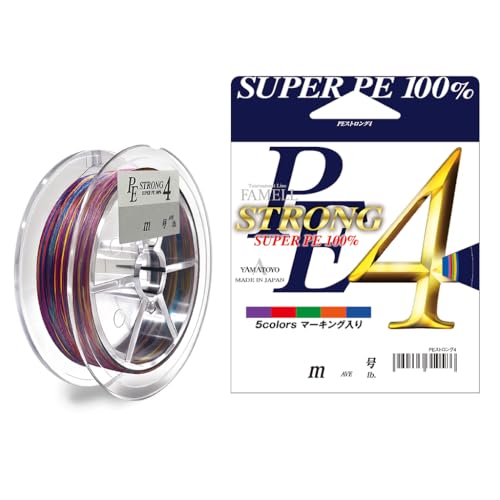 ヤマトヨテグス(YAMATOYO) スタンダード4ブレイド スーパーPEライン PEストロング4 (STRONG) 150m 5色カラード (マーキング付) 1.2号 (AVE 6.5kg)