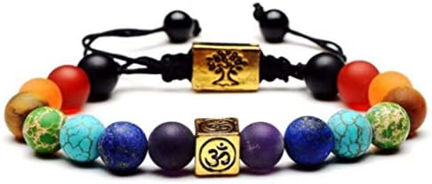 Oomphomania 7 Chakra Natural Stones 🕉 Energy Bracelet