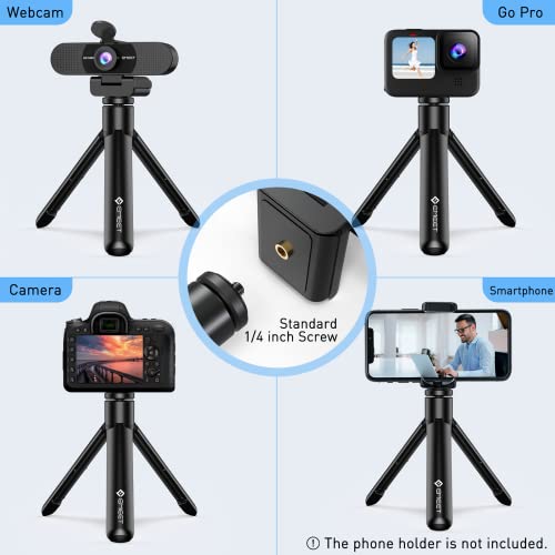 EMEET C960 Webcam with Tripod, 1080p Webcam with Microphone, Adjustable Height Mini Tripod, C960 Web Camera with Privacy Cover, Plug & Play Webcam with Stand for Zoom/Skype/YouTube/FaceTime