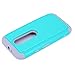 Moto G (3rd Gen) Case, LK [Shock Absorption] Hybrid Dual Layer Armor Defender Protective Case Cover for Motorola Moto G 3rd Generation 2015 (Teal)