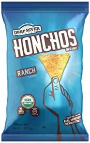 HONCHOS Organic Gluten Free Tortilla Chips, Ranch, 5 Ounce (Pack of 12), Non GMO