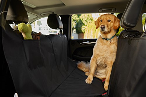 The Original GORILLA GRIP (TM) Non-Slip Pet Car Seat Protector for Pets, Waterproof, Underside Grip (Hammock: Black)