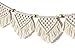 Mkono Macrame Woven Wall Hanging Fringe Garland Banner Bohemian Wall Decor Woven Home Decoration for Apartment Bedroom Living Room Nursery, 5