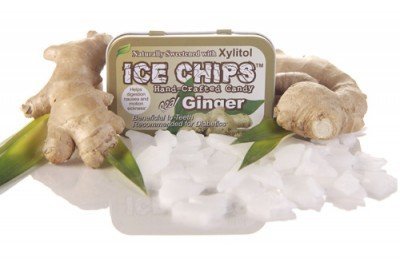 ICE CHIPS Candy Hand Crafted Tin Ginger, 1.76 Ounce