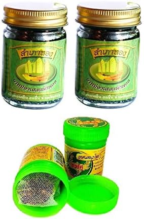 2 x 50g BARLERIA GREEN BALM + HONG KOO Herbal Inhaler thai natural herbs