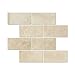 Ivory (Light) Travertine 3 X 6 Subway Field Tile, Filled & Honed