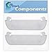 2-Pack 240323002 Refrigerator Clear Door Bin Replacement for Frigidaire Refrigerators - Compatible with Part Number AP2115742, 240323005, 240323006, 240323009, 240323010, 890955, AH429725, EA429725