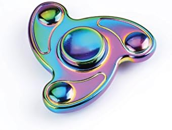 Fidget Spinner Stress Reducer Hand Spinner，Alloy Fidget Spinner Stress Reducer ,Bearing Toy for ADHD EDC Hand Killing Time(colorfull)
