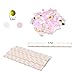 76 Pcs Gold Pink Party Decorations Kit SIMPZIA Party Supplies Including Paper Pom Poms,Tissue Lanterns,Garland,Party Balloons, Straws, Party Flakes for Birthday Party, Baby Shower,Engagement,Wedding