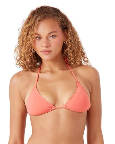 Roxy Women's Bikini Top – UPF 50+, Quick-Dry, Removable Pads, Tiki Tri Swimsuit…
