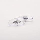 2pc Premium Clear Replacement Nose Pads for Ray-Ban Aviators w/ Bonus Secure Retainers