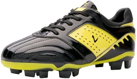 Larcia Soccer Shoe (Little Kid/ Big Kid) Black/Neon Yellow (2)
