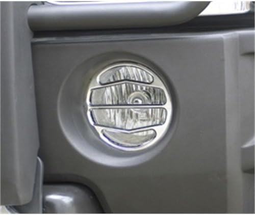 H3 SMOOTH CHROME BILLET DRIVING LIGHT COVERS, PR.