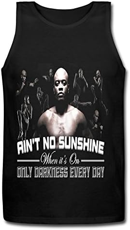 Youqian Anderson Silva Boxing Action Cool Men's T-Shirt X-Large Black Tank Top