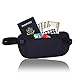 JET-BOND(TM XB02 Travel Money Pack Belt Very Thin Light Invisialbe Safe Waist Bag (Black)
