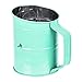 MaMix Stainless Steel Baking Hand Crank Flour Sifter with 2 Wire Agitator 3 Cup