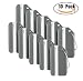 Travelambo Luggage Tags & Bag Tags Stainless Steel Aluminum Various Colors (Metallic Gun 10 pcs Set)
