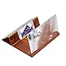 New 12” 3D Screen Magnifier,Crytech Cell Phone Hd Screen Enlarger Smartphone Holder Stand Foldable Mobile Phone Amplifier Projector Compatible with All Smartphones for Video Movie Gaming (Brown)thumb 1