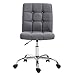 EdgeMod Aria Task Chair in Vegan Leather, Grey