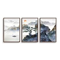 3 Piece Framed Canvas Wall Art Zen Canvas Prints Home Artwork Decoration for Living Room,Bedroom - 16