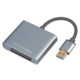 CFAST Card Reader, Amalink High Speed Aluminum CFAST 2.0 USB3.0 (500MB/s) Memory Card Reader (Silver)