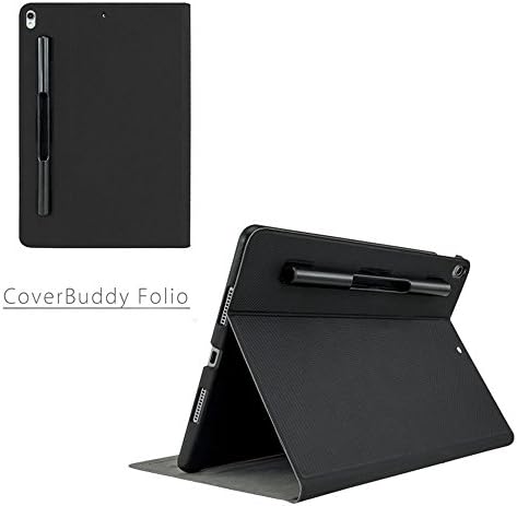 ProCase iPad Pro 10.5" Folio Detachable Case with Pencil Holder,Include HD Screen Protector ,Switcheasy Back Case &amp; Leather Case for iPad Pro 10.5 Inch,3 Colors (Sleek Black)