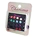 Charisma 8 pairs Stainless Steel Synthetic Turquoise Rose Stud Earrings for Girls Women Assorted Color Earring Set, 6mm