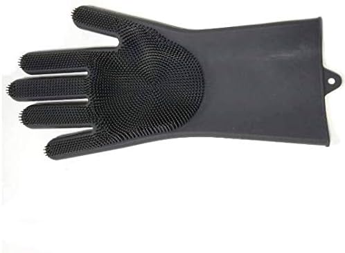 Silicone Gloves Dish Washing Cleaning Long Brush Gloves Household Kitchen Housework Pet Hair Care(1PCS)