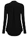 YaYa Bay Misses Long Sleeve Business Casual Tunic Tops for Plus Size Tall Women Work Elegant Clothing Black