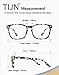 TIJN Blue Light Blocking Glasses Women Men Vintage Square Nerd Computer Glasses Anti Eyestrain