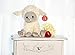 My Baby's Heartbeat Bear Recordable Stuffed Animals 20 sec Heart Voice Recorder for Ultrasounds and Sweet Messages Playback, Perfect Gender Reveal for Moms to Be, Lil Lamb