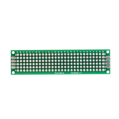 10 Pcs PCB Board Universal Double Sided Prototyping Breadboard Panel Circuit Board for DIY Soldering,2X8CM by OBANGONG - Thumbnail 3