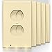 5 Pack - SnapPower GuideLight 2 [For Duplex Outlets] - Replaces Plug-In Night Light - Electrical Receptacle Wall Plate With LED Night Lights - Auto On/Off Sensor - (Duplex, Ivory)