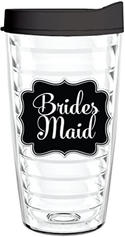 Bridesmaid Chalkboard 16oz Tritan Insulated Tumbler with Lid and Straw