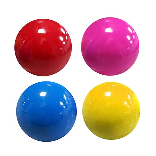 Stress Reliefer Fluorescent Sticky Target Balls, Soft Ball Toys for