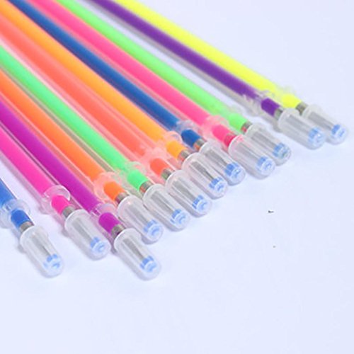 image for Lowprofile 48Pcs/12Pcs Colors Gel Refills Neon Glitter Markers Highlig