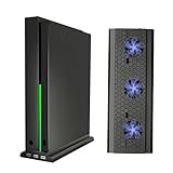 Xbox One X Cooling Dock, Vertical Stand with 3