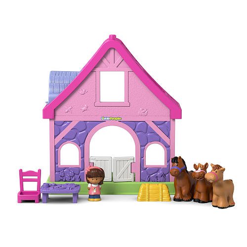 NEW! Fisher-Price Little PINK People Pony Stable w/Sounds & Tunes! Plus FREE Minnie Mouse Surprise Bonus!