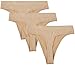 Balanced Tech Women's Seamless Thong 3 Pack - Nude - Medium