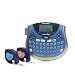 DYMO LetraTag LT-100T Plus Compact, Portable Label Maker with QWERTY keyboard (1733013),Silver/Blue