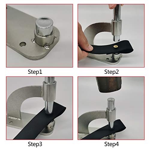 Heavy Duty Metal Leather Rivets Setter Fixing Setting Tool Leather