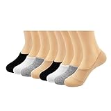 Hippih Women's 3 to 9 Pack Thin Casual No Show Socks Non Slip Flat Boat Line