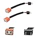 HALOYiVGO H7 Heavy Duty Ceramic Wiring Harness Sockets For Headlights or Fog Lights adapter (2PCS)