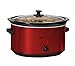 Elite Platinum MST-900R By Maxi-Matic 8.5 Quart Stainless Steel Slow Cooker,Dishwasher-Safe with Tempered Glass Lid, Cool- Touch Handles, Removable Stoneware Pot, Red