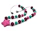 Silicone Chewable Necklace, Sensory Oral Motor Aide Star Rainbow Chewy Jewelry Teether Toys for Kids whith Autism ADHD Special Needs or Nursing Mom with Teething Baby - by Maberry (Purple)